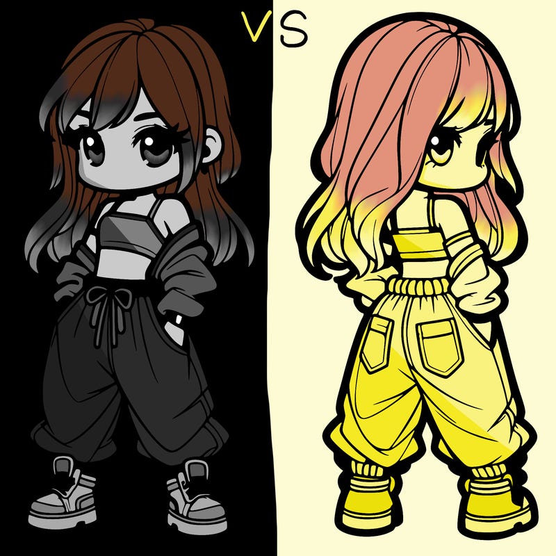 girl in crop top and baggy pants