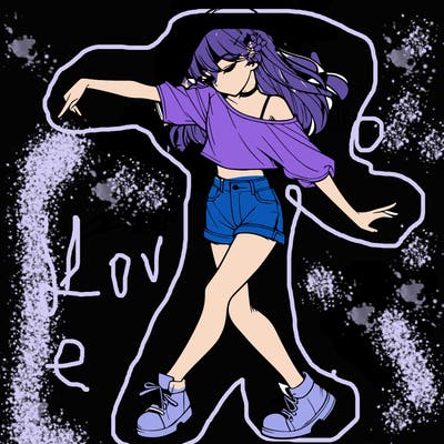 realistic girl danceing