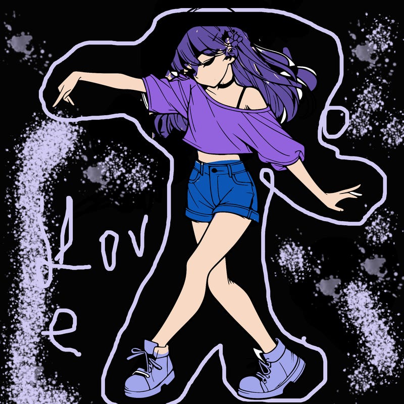 realistic girl danceing