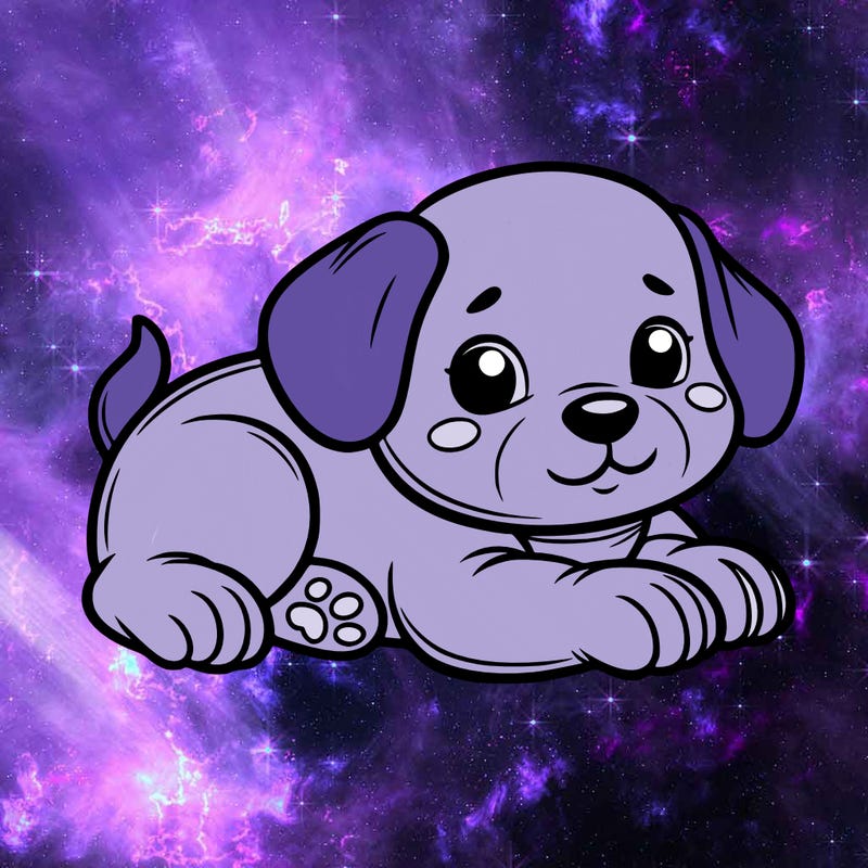 cute puppy laying down