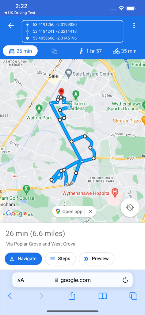 Driving UK Test Routes - Reference App | MWM
