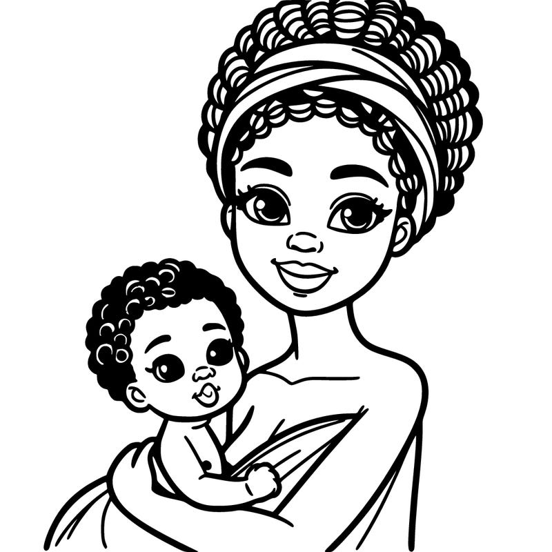 black woman and her baby