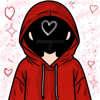 faceless girl in hoodie