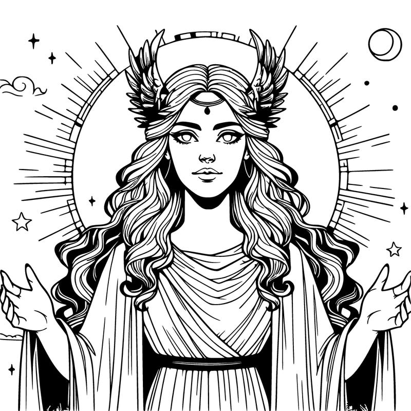 nyx the goddess of the night realistic