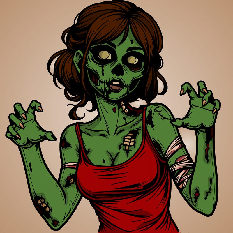 realistic zombie girl