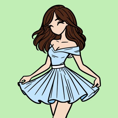 woman in skirt