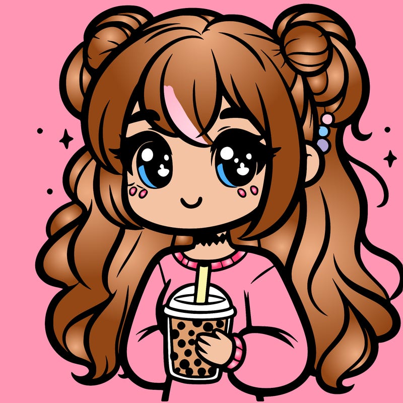 girl with boba