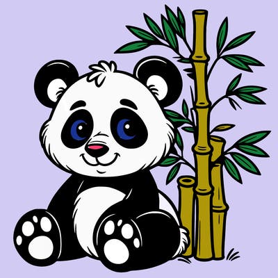 a panda bamboo