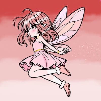 manga fairy flying
