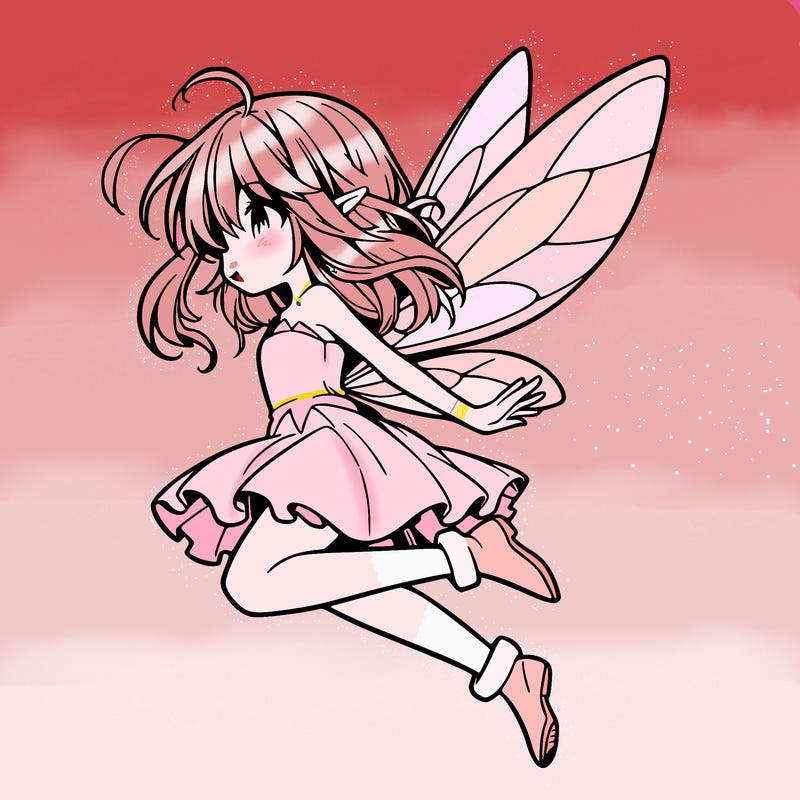 manga fairy flying