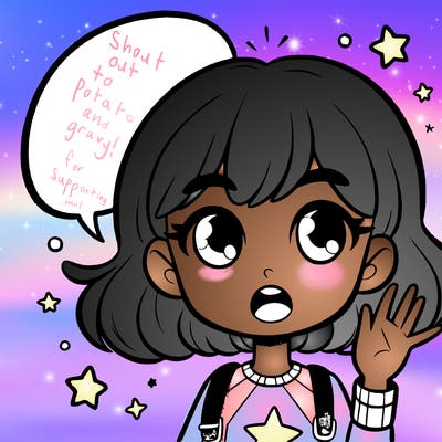 a girl saying something