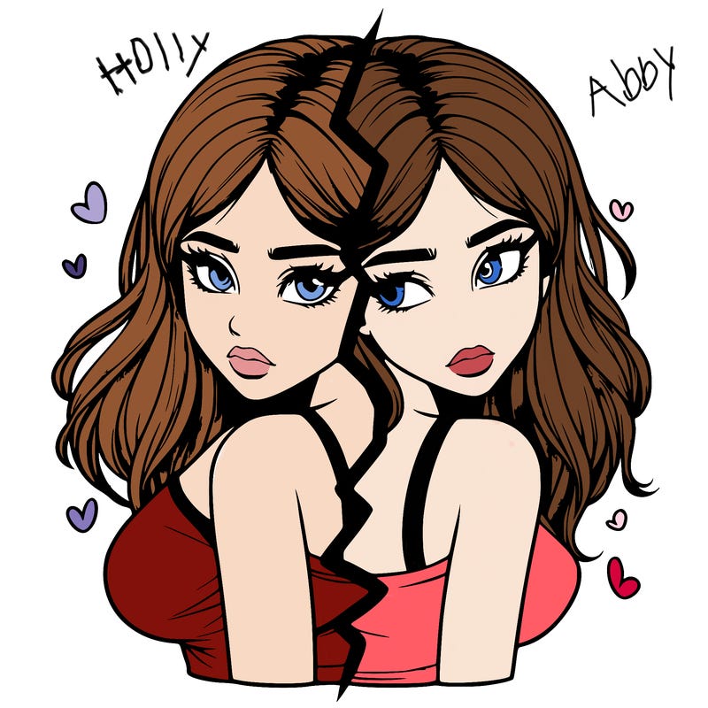 realistic girl split