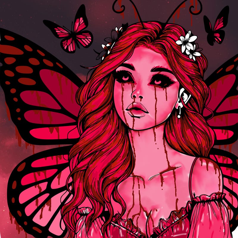 butterfly fairy realistic girl