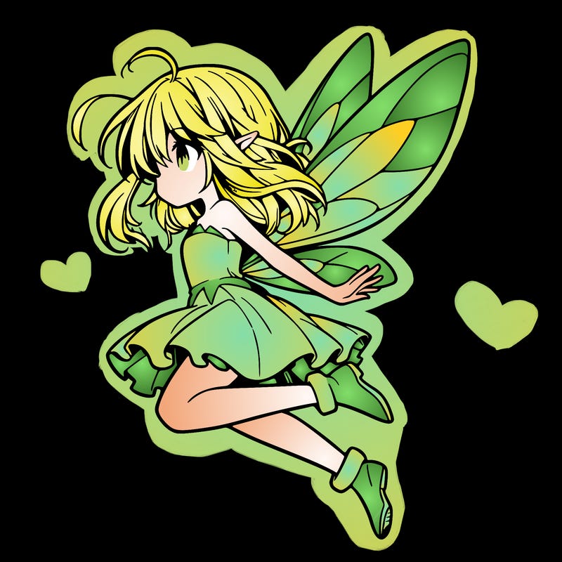 manga fairy flying