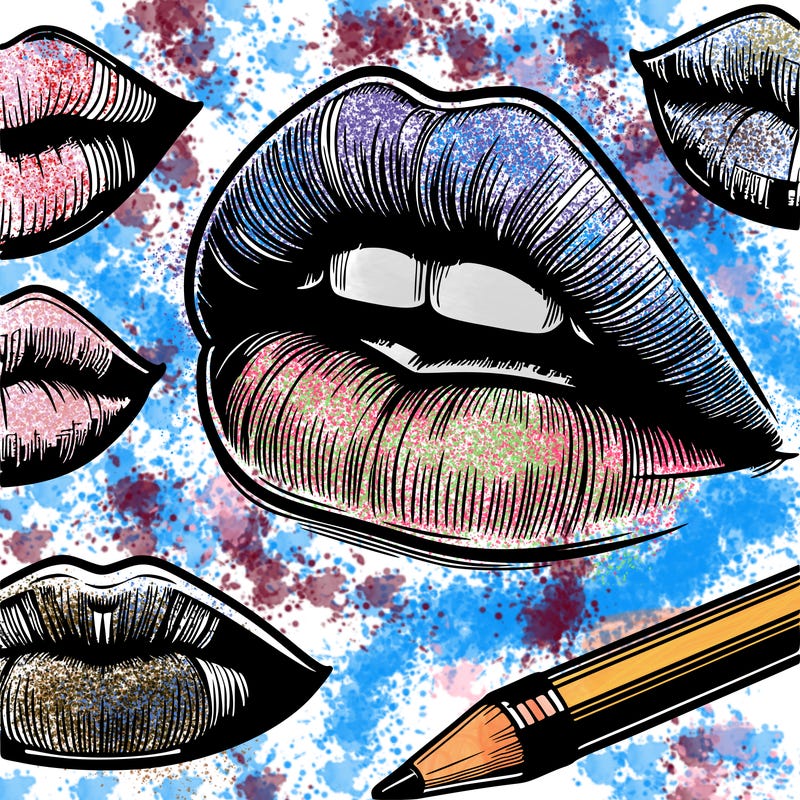 realistic  lips
