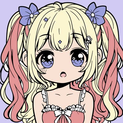 cute sweet anime girl