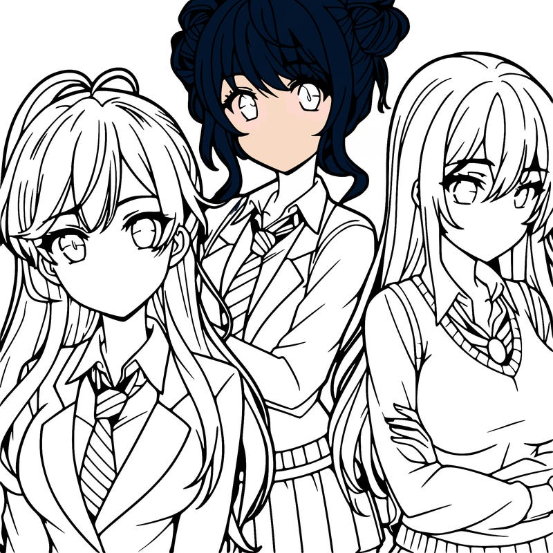 anime girls teenagers