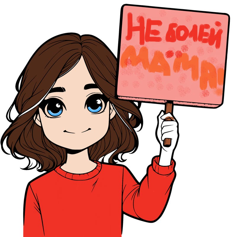 realistic girl holding up a sign