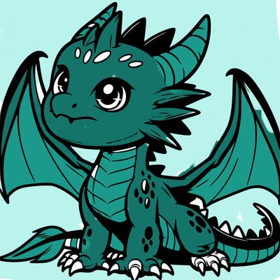 fierce baby night dragon