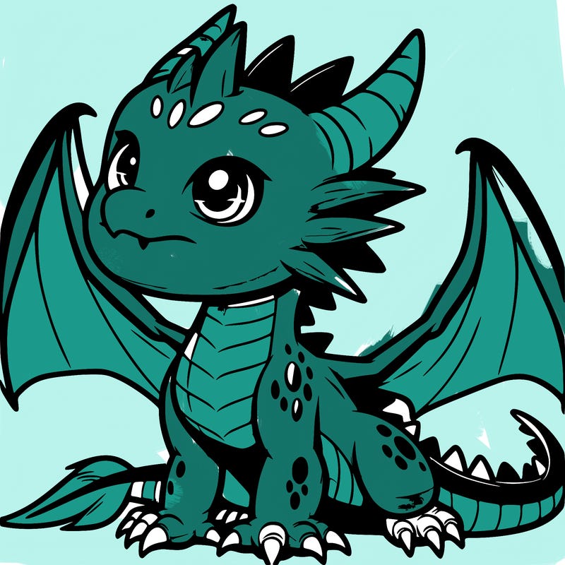 fierce baby night dragon