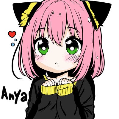 shy anime catgirl