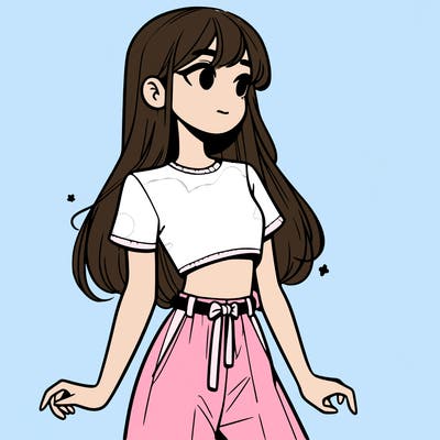 girl in a cute crop top