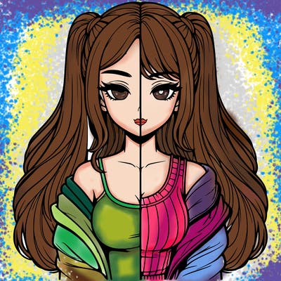 realistic girl split