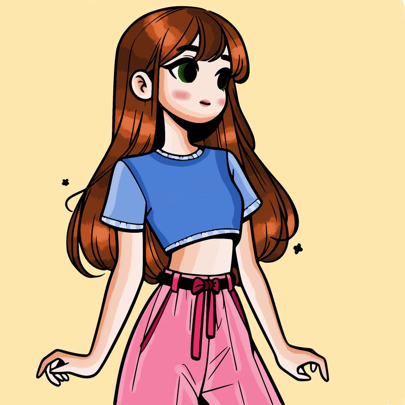 girl in a cute crop top