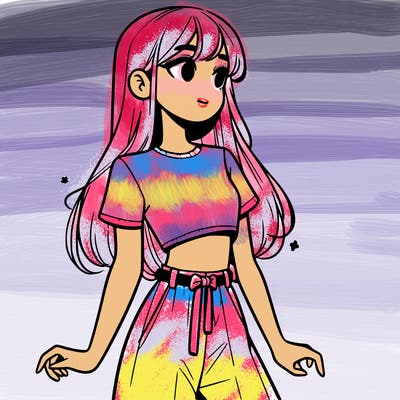 girl in a cute crop top