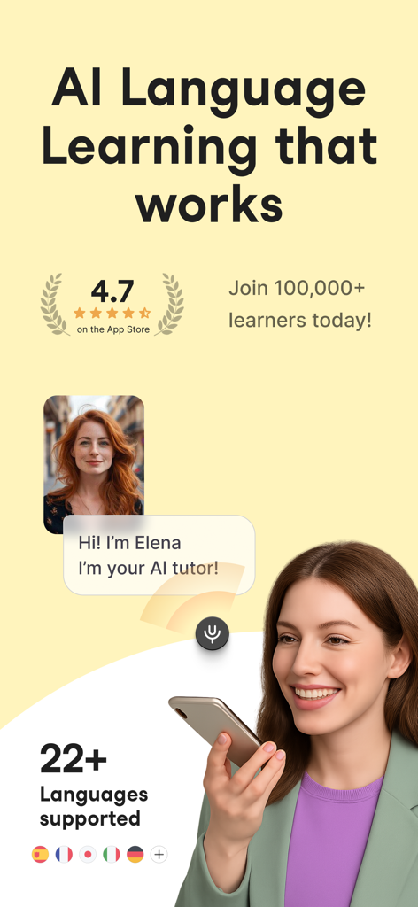 Univerbal AI Language Learning - Univerbal AI language learning app featuring a personal AI tutor and support for 22 languages