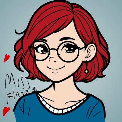 woman with short hair and glasses