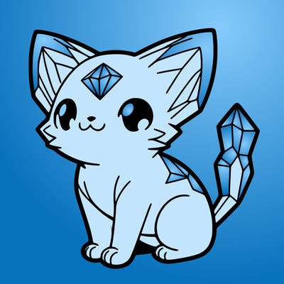crystal kitten