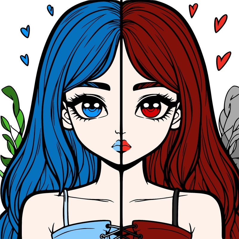 realistic girl split