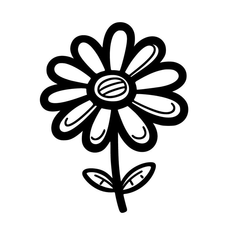 one flower
