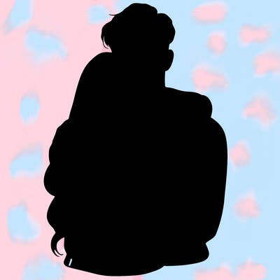 realistic girl hugging boyfriend from back