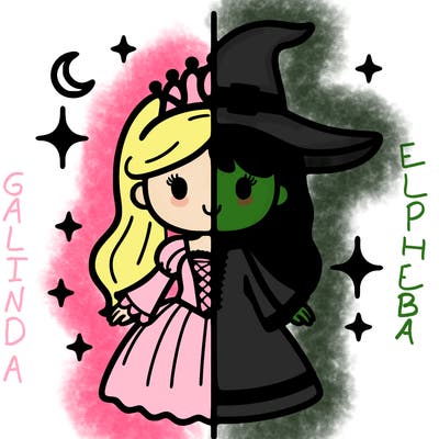 split princess and witch