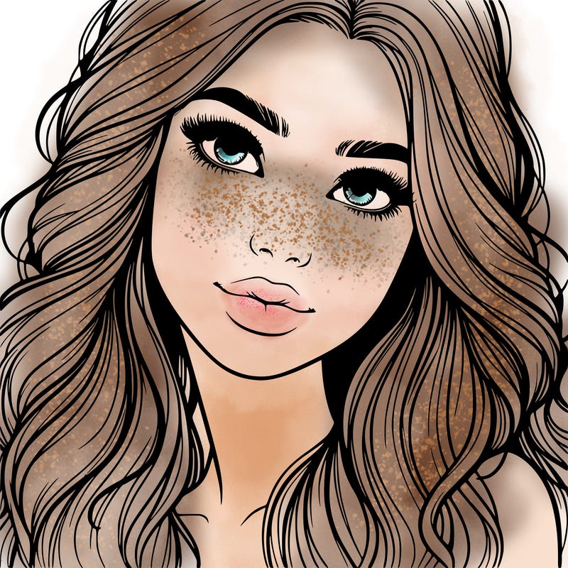 beautiful realistic girl