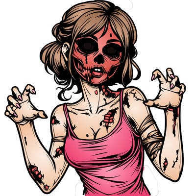 realistic zombie girl