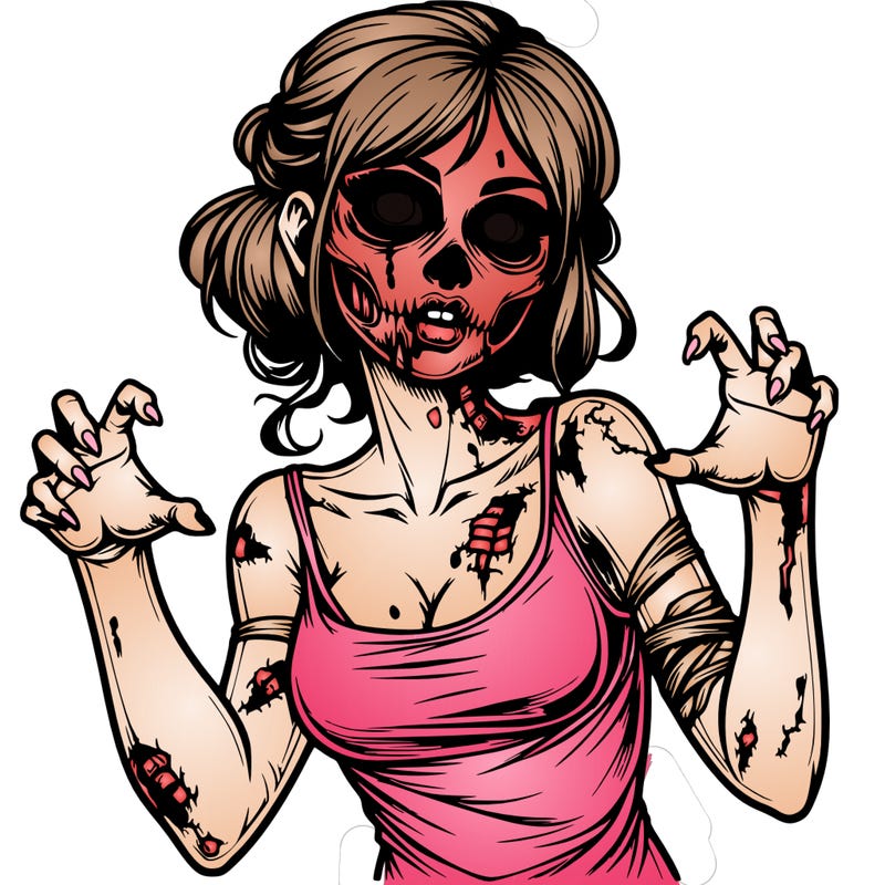 realistic zombie girl