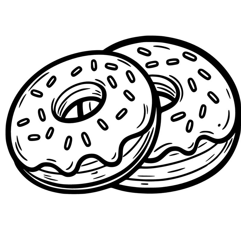 a piece of food doughnuts