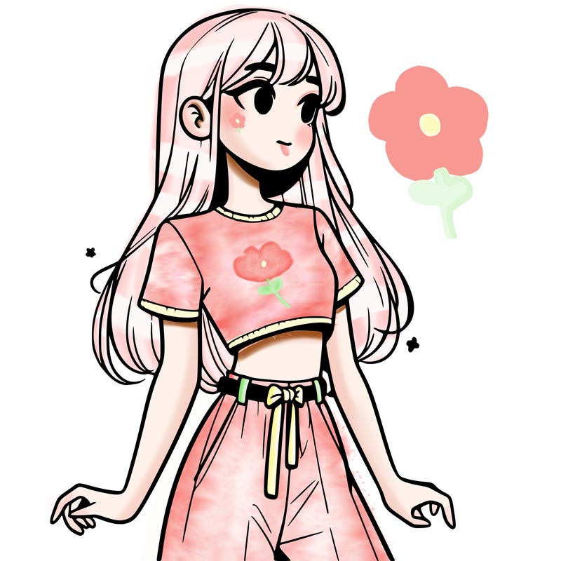 girl in a cute crop top