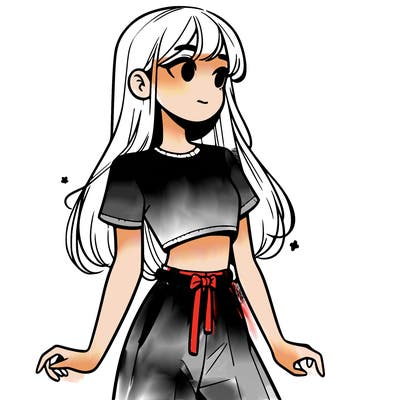 girl in a cute crop top