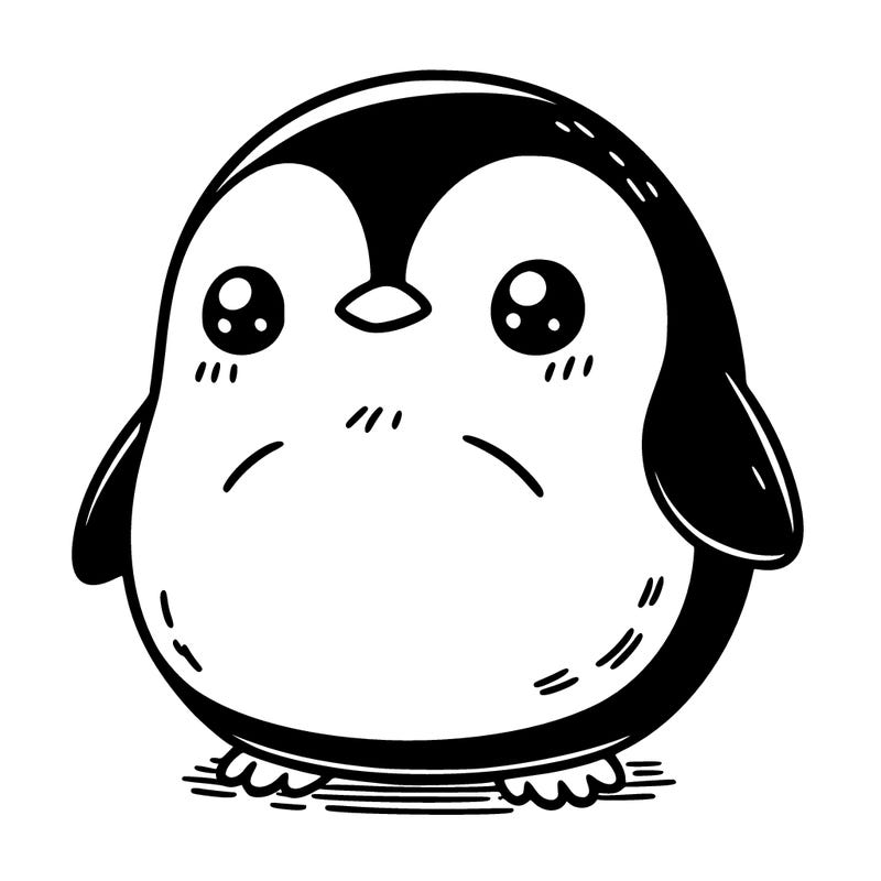 very chubby penguin