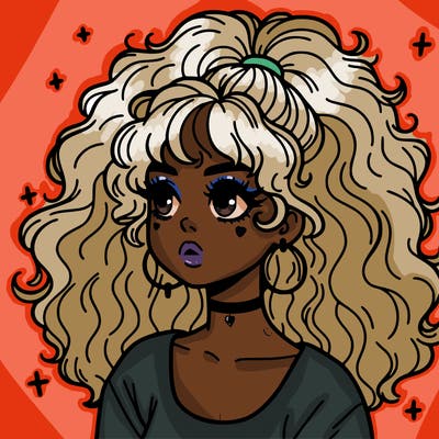 aesthetic girl with big hair