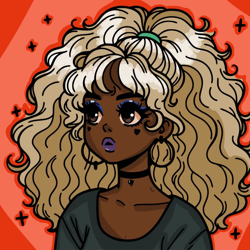 aesthetic girl with big hair