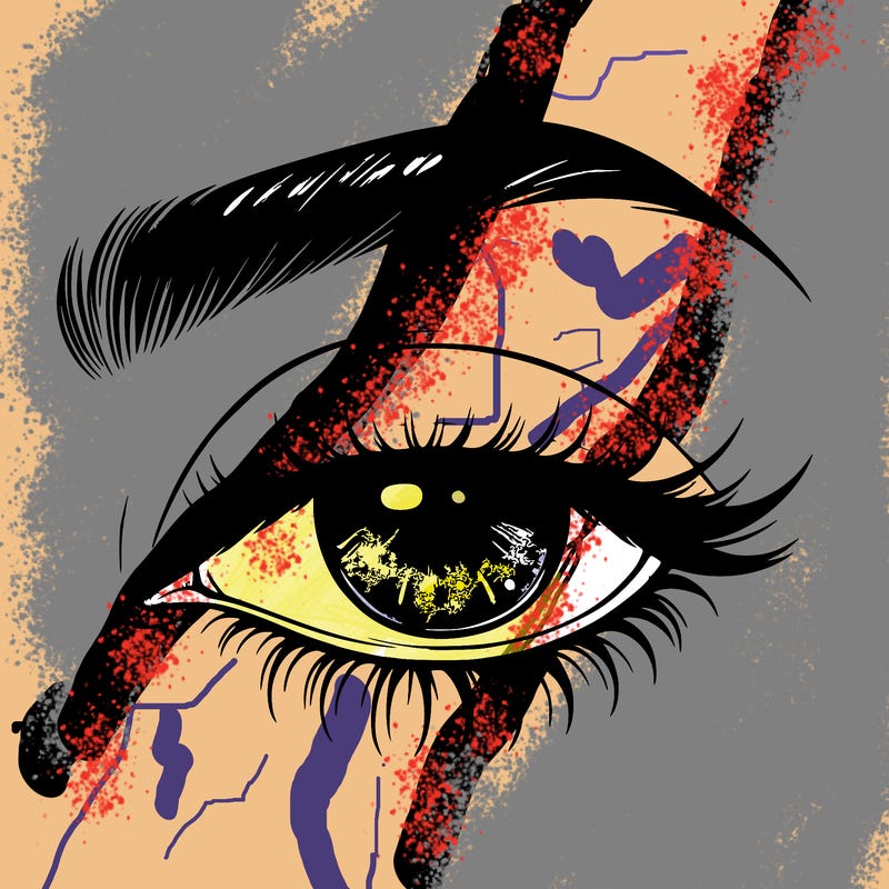 eye closed realistic