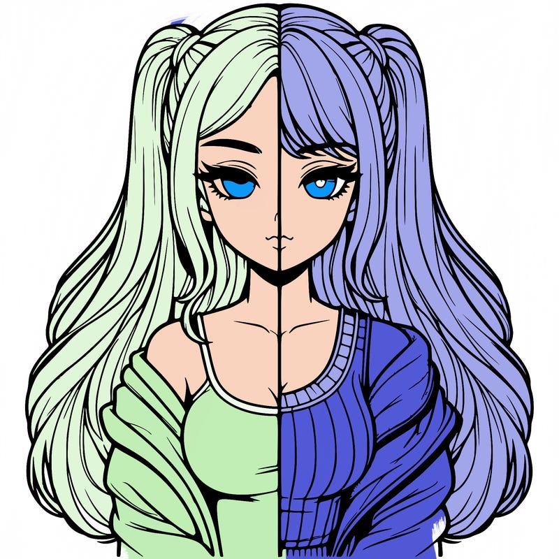 realistic girl split