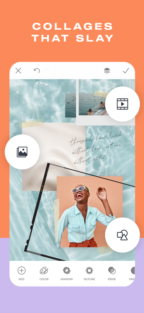 Conception d'un collage photo élégant à l'aide des outils d'édition de l'application PicMonkey