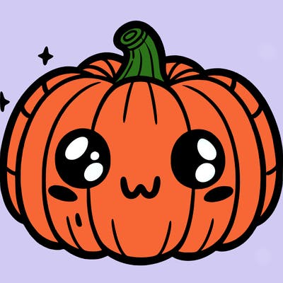halloween simple pumpkin cute