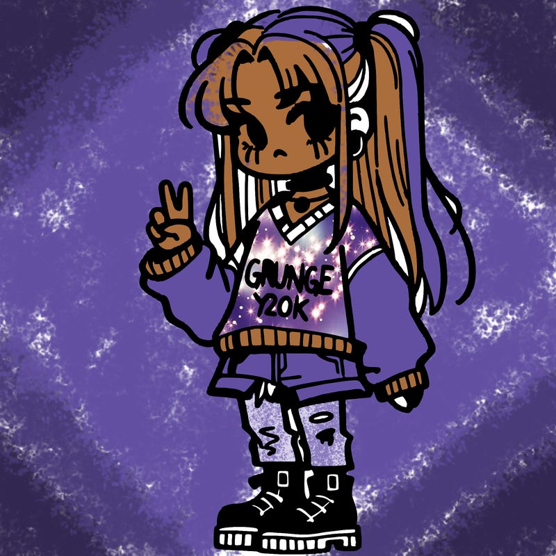 grunge girl y2k